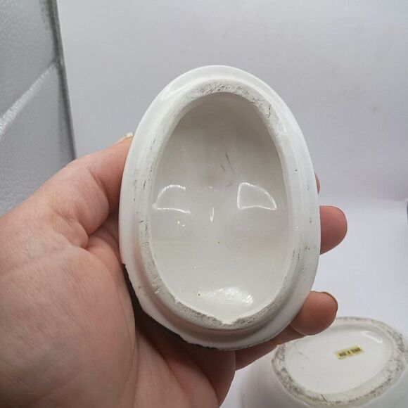 Harlequin Mask Hand Painted Lidded Trinket Box Taiwan 3.5" x 2.5" x 2.5" - READ - Picture 14 of 15